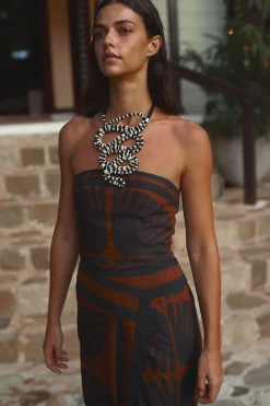 Ancient Peru Dress In Black