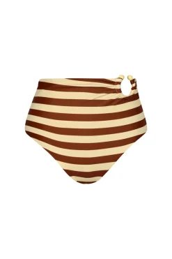 Barbasco Bikini Bottom In Ecru & Marsala