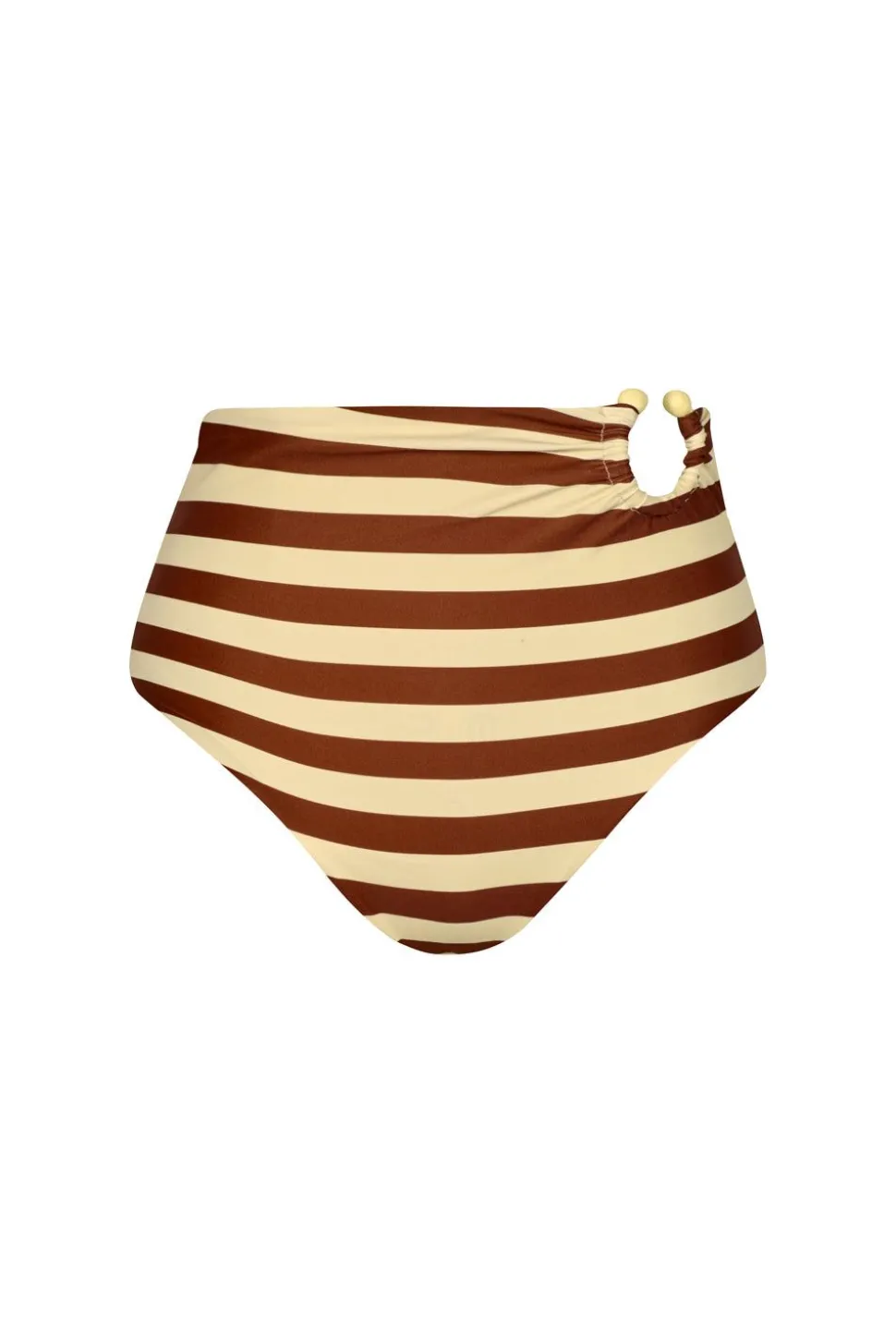 Barbasco Bikini Bottom In Ecru & Marsala