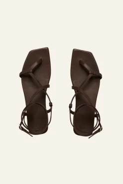 Central Portions Sandals In Chocolate