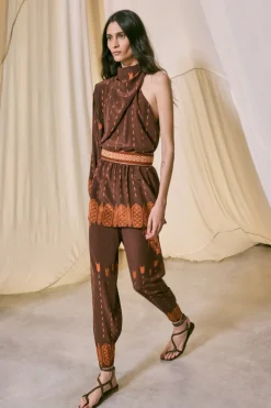 Central Portions Sandals In Chocolate