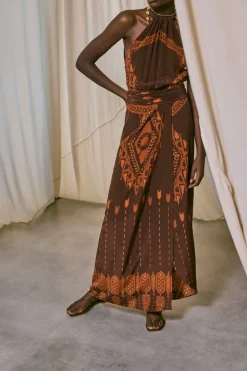 Central Portions Sandals In Chocolate