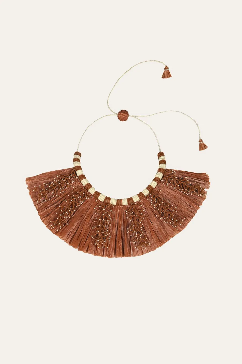 Cine Afrique Necklace In Brown