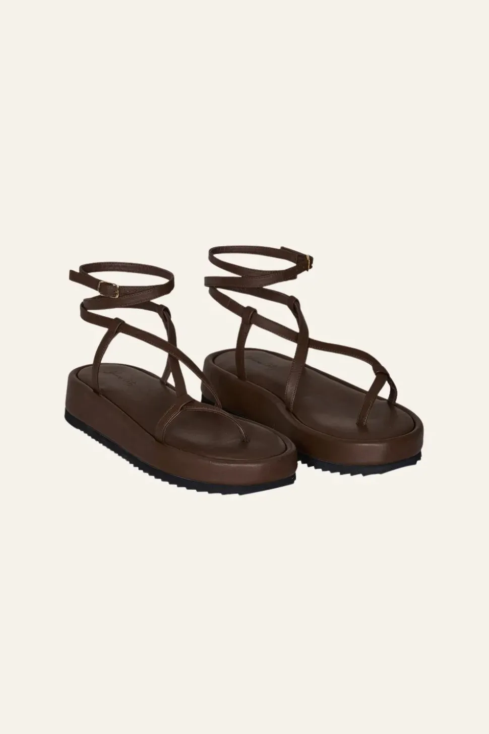 Cocobolo Sandals In Chocolate