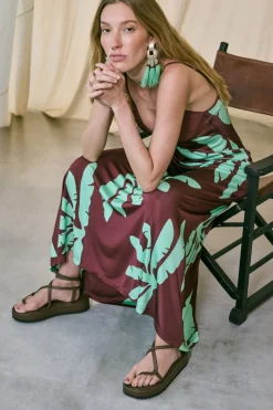 Cocobolo Sandals In Chocolate