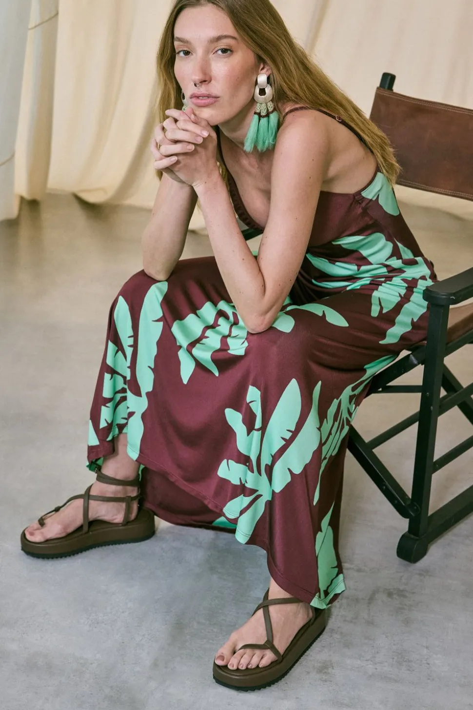 Cocobolo Sandals In Chocolate