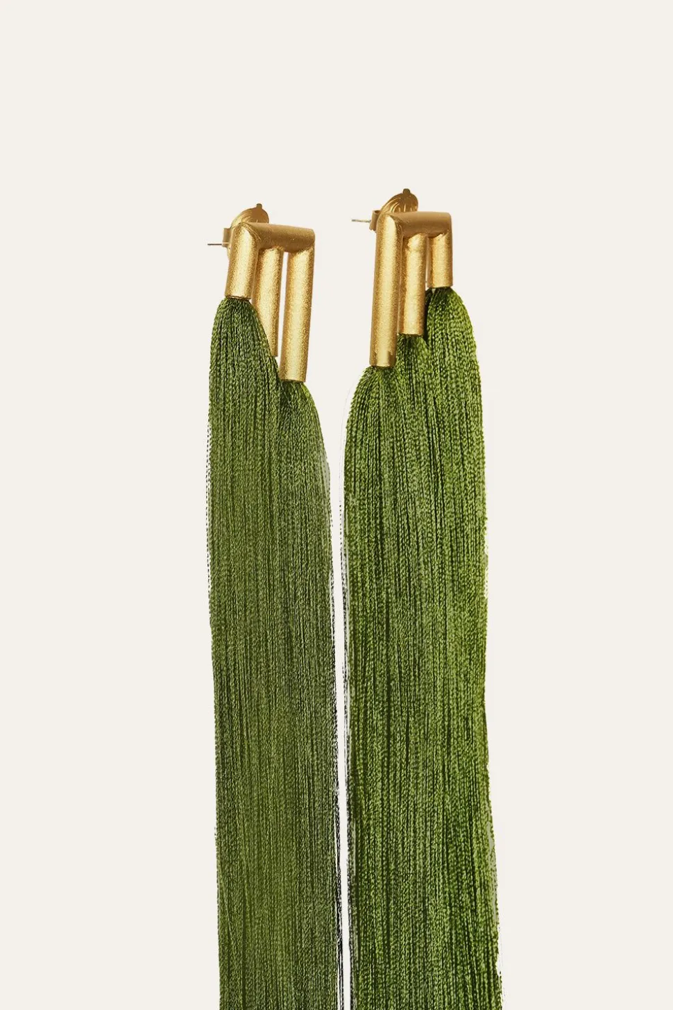 Color Ways Earrings In Olive