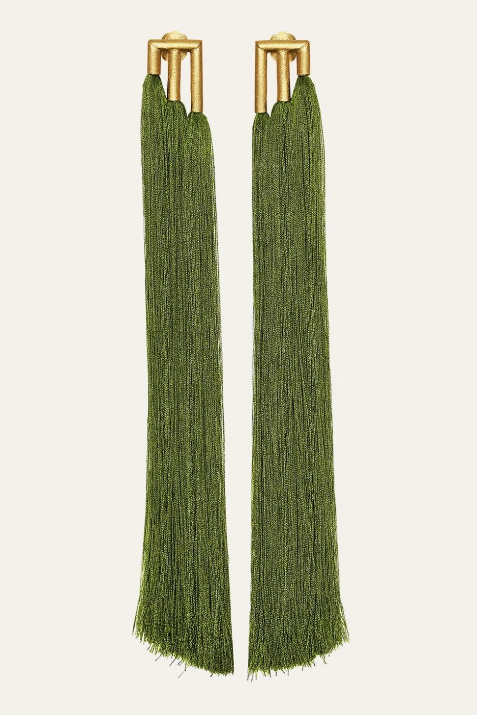 Color Ways Earrings In Olive