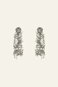 Corals Shine Earrings In Silver