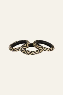 Cosmic Serpent Bangles In Black