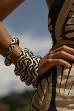 Cosmic Serpent Bangles In Black