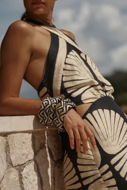 Cosmic Serpent Bangles In Black