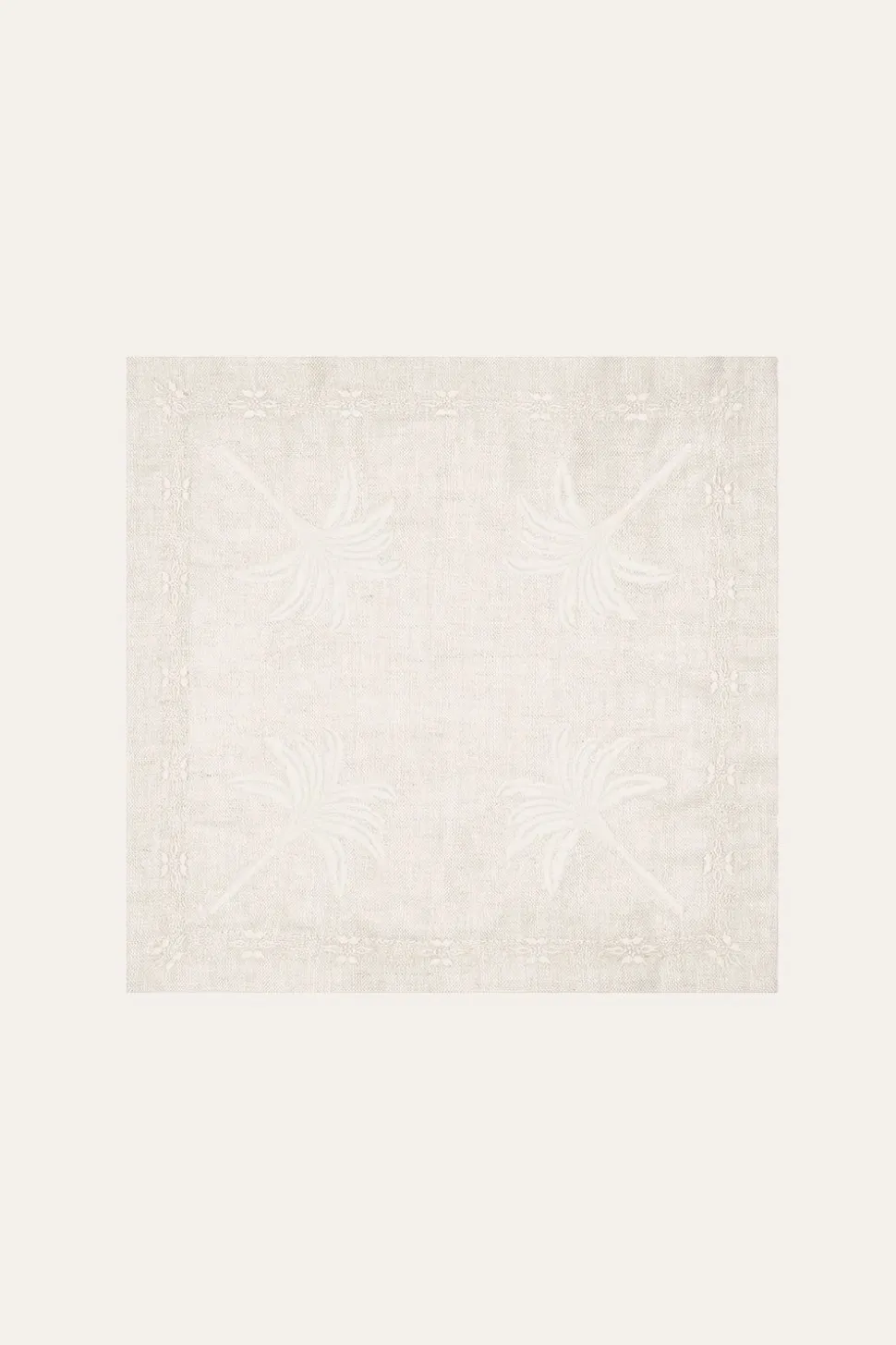 Cultivos Cocktail Napkin In Ecru Set Of 4