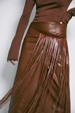 Dancing Earthward Belt In Tobacco