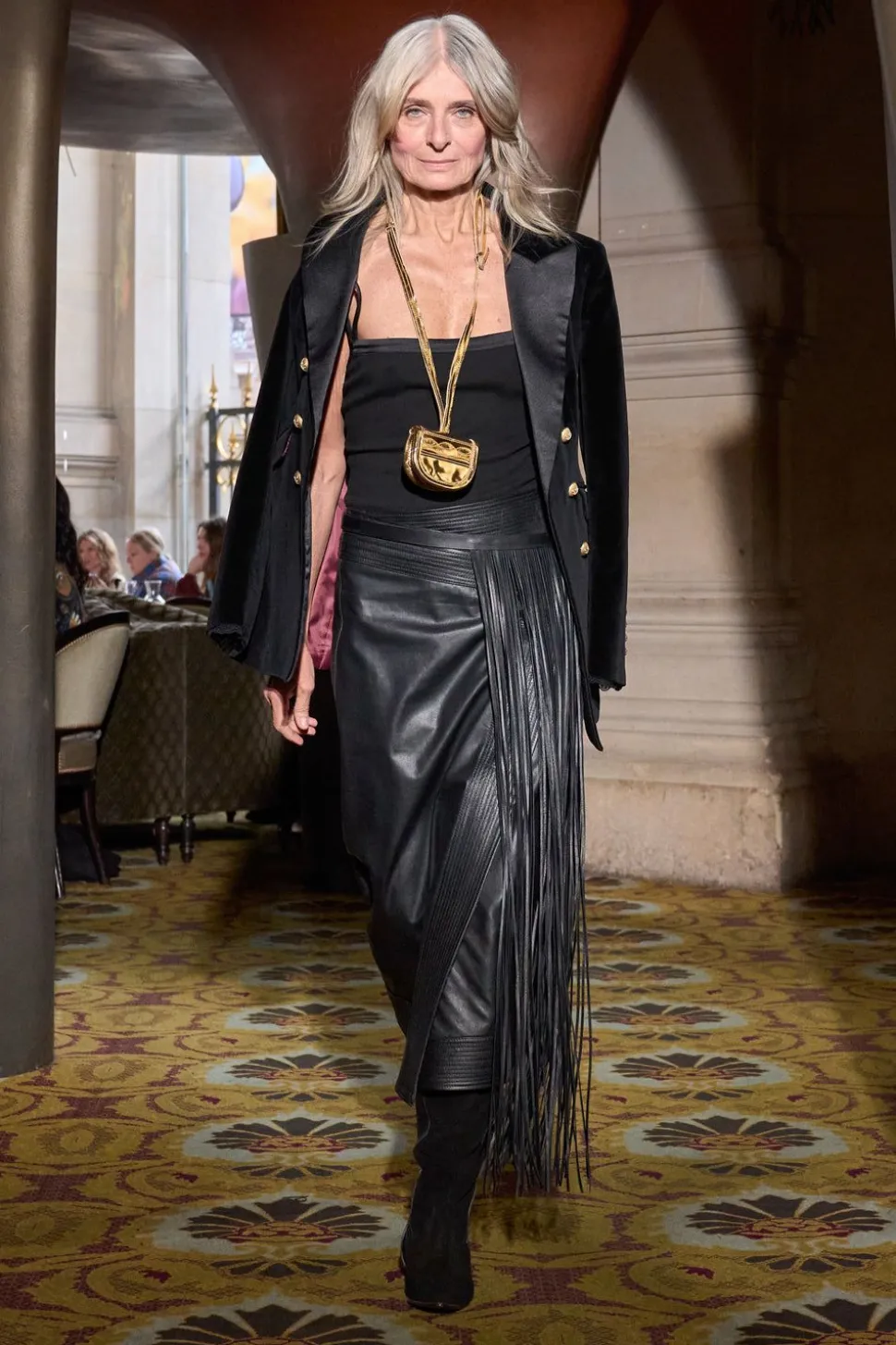 Dancing Earthward Belt In Black