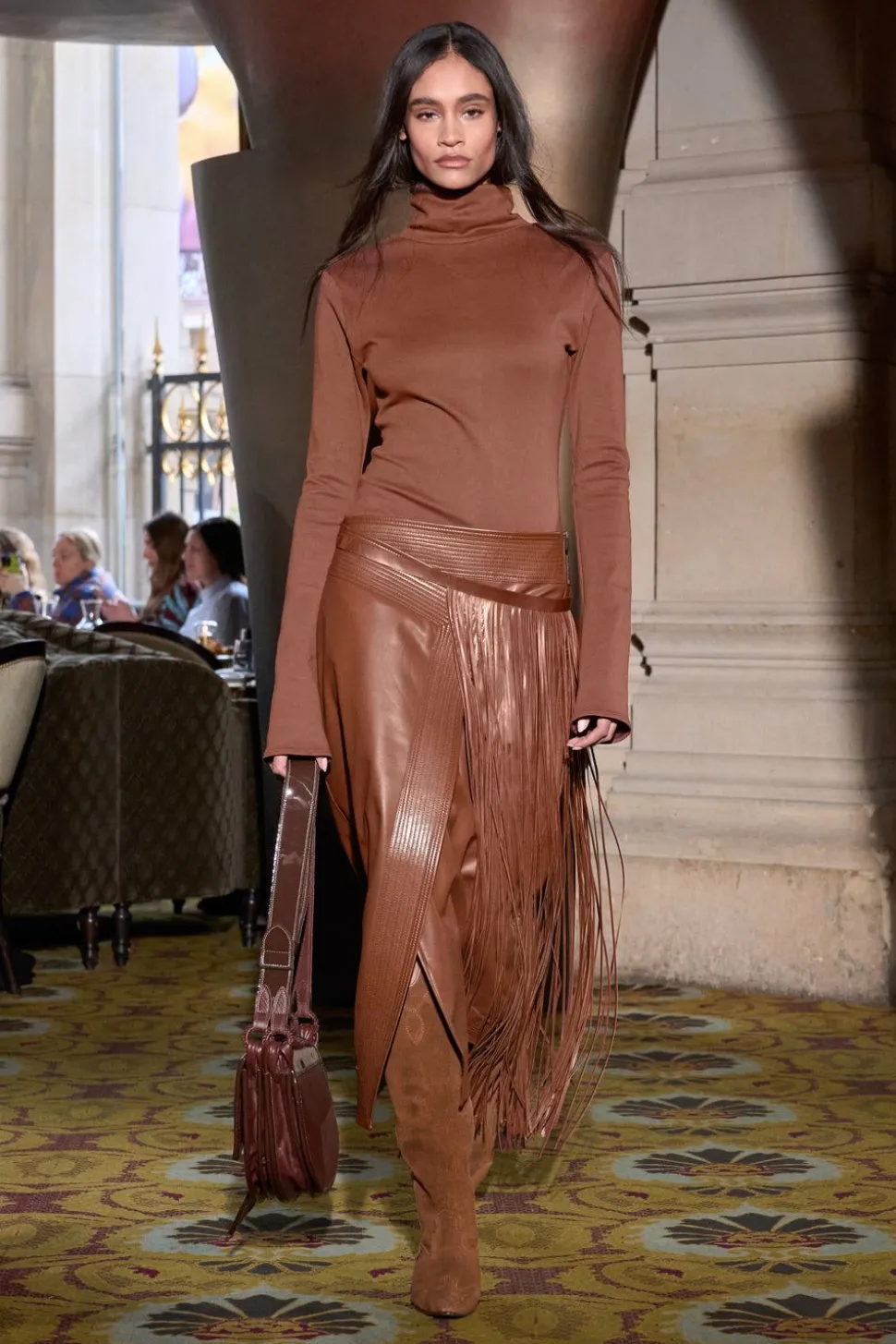 Dancing Earthward Belt In Tobacco