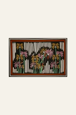 De Palmeras Maxi Shawl In Black