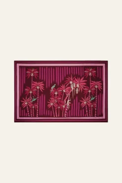 De Palmeras Maxi Shawl In Magenta