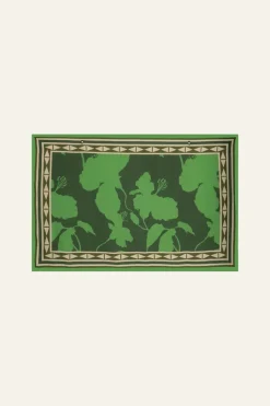 Elongo Florals Shawl In Jade