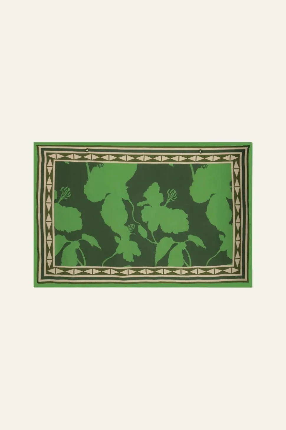 Elongo Florals Shawl In Jade