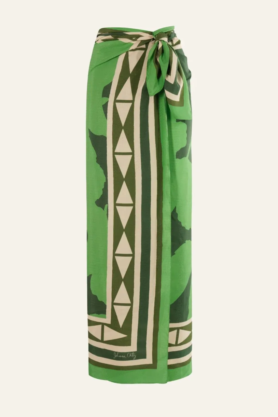 Elongo Florals Shawl In Jade