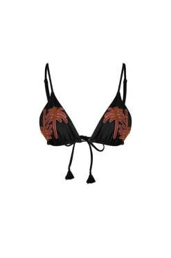 Enjipai Bikini Top In Black