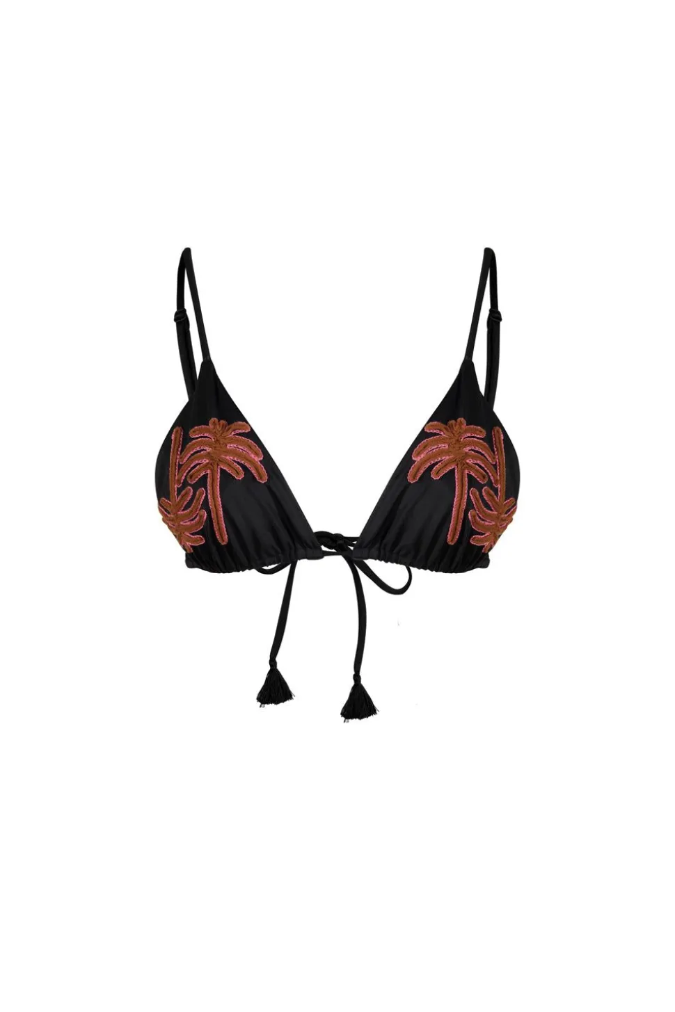 Enjipai Bikini Top In Black