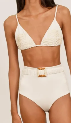 Enjipai Bikini Top In Ecru