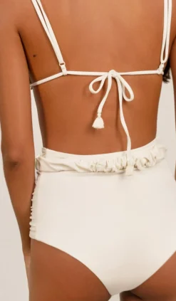 Enjipai Bikini Top In Ecru