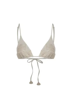 Enjipai Bikini Top In Ecru