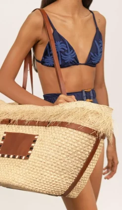 Enjipai Bikini Top In Navy