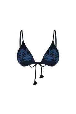 Enjipai Bikini Top In Navy