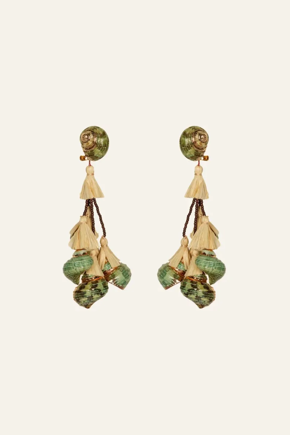 Espiral Sagrado Earrings In Green