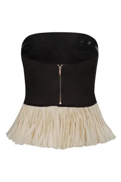 Exploring Textures Top In Black