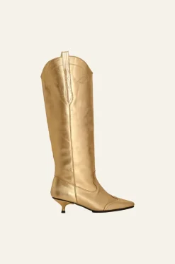 Exuberant Spirit Boots In Gold