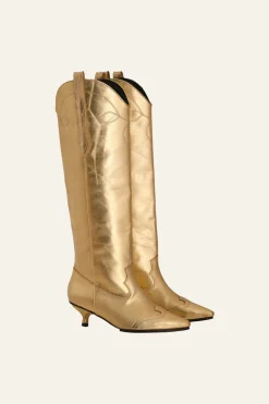Exuberant Spirit Boots In Gold