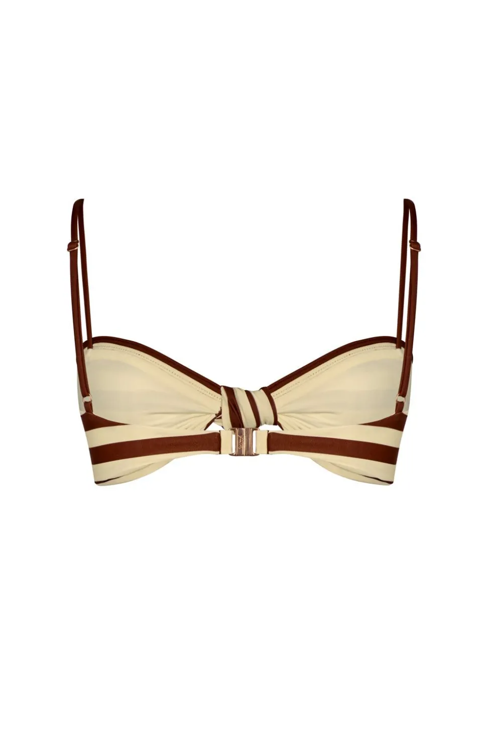 Healing Tools Bikini Top In Ecru & Marsala