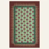 India Chintz Shawl In Green