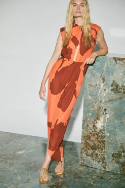 Inspiring Vistas Dress In Red