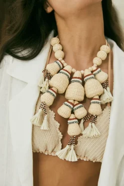 Jump For Joy Necklace In Ecru