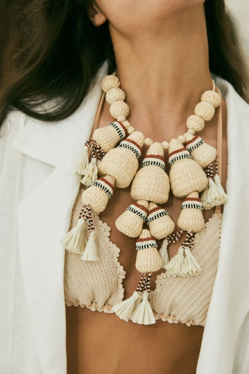 Jump For Joy Necklace In Ecru