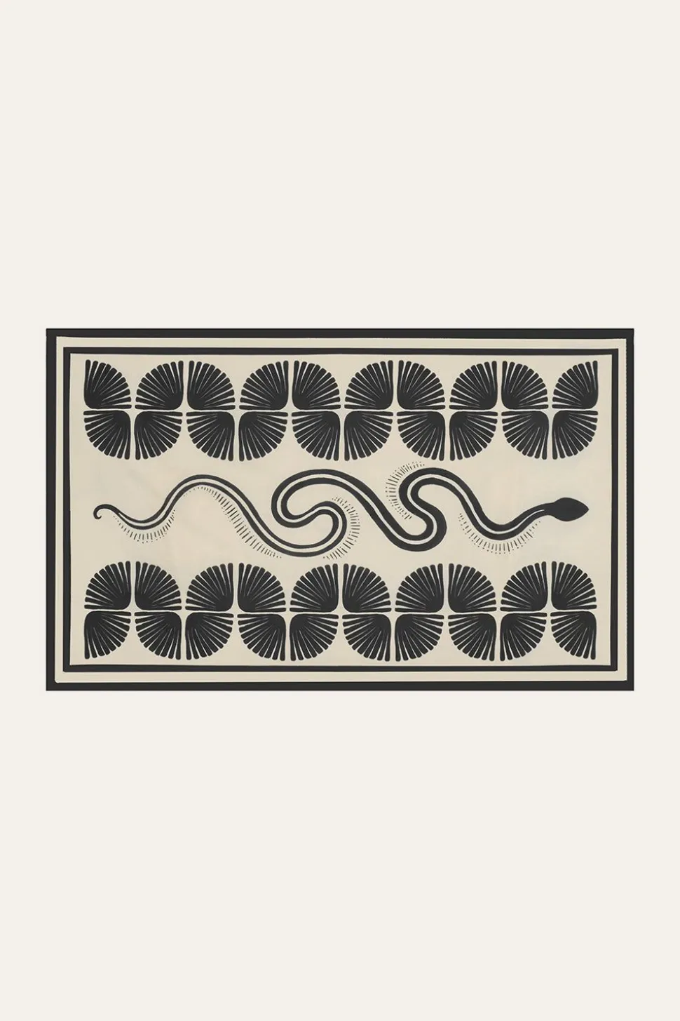 Kene Pareo In Ecru & Black