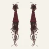 La Boheme Earrings In Dark Burgundy