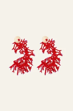 Leyendas Africanas Earrings In Red