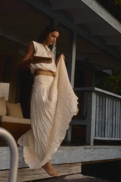 Light And Sound Skirt In Ecru