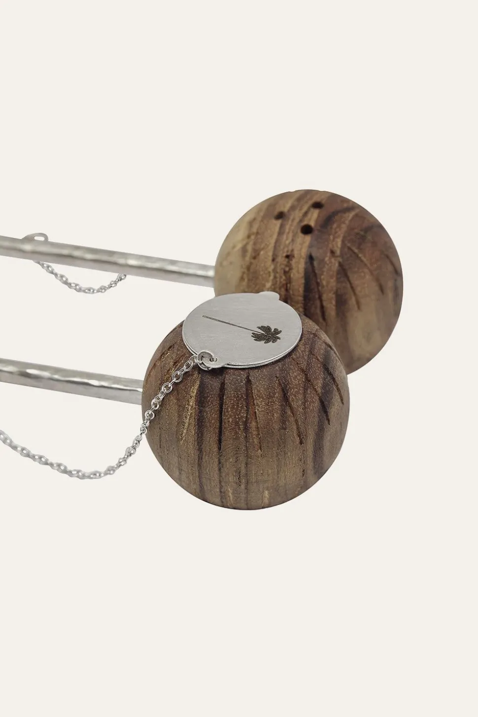 Marimba Mini Salt & Pepper In Silver Set Of 2