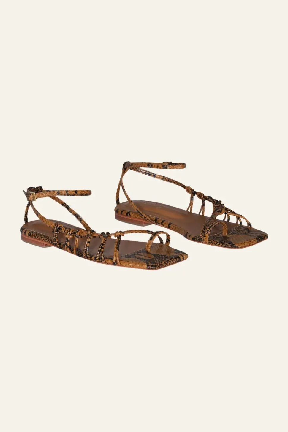 Moon Gazer Flats In Brown Python