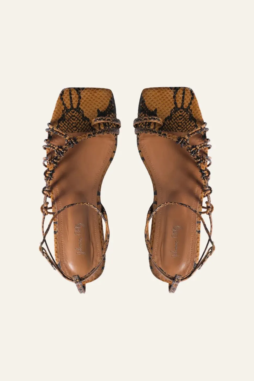 Moon Gazer Flats In Brown Python