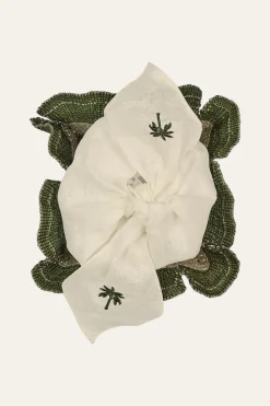 Mushroom Mandala Bread Basket In Green Set Of 2