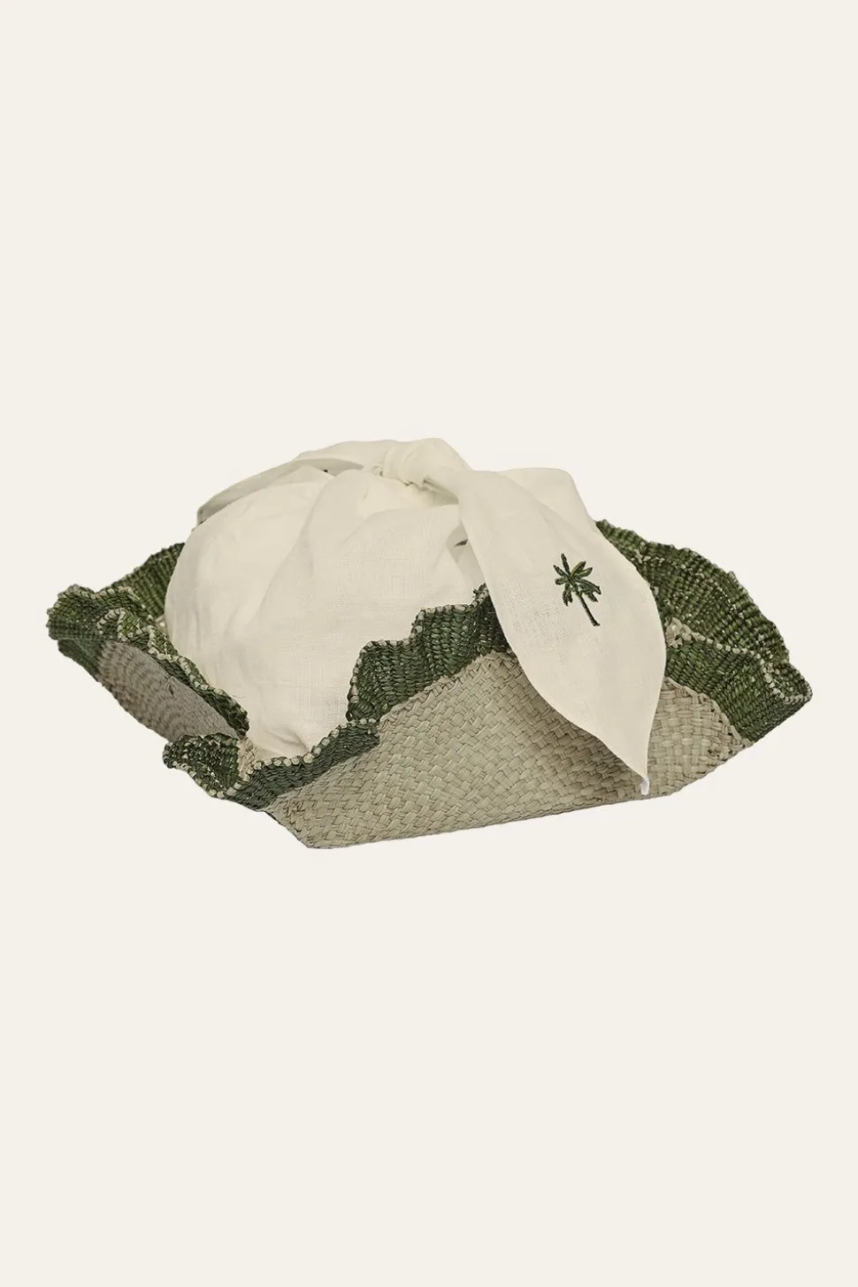 Mushroom Mandala Mini Bread Basket In Green Set Of 4